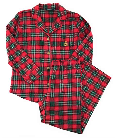 ralph lauren flannel pajama set.